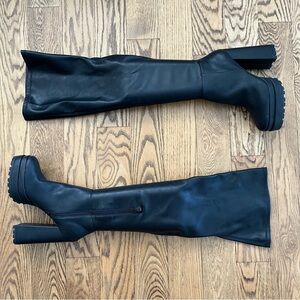 JLO by Jennifer Lopez Black OTK Over The Knee Boots Sz 11 New Without Box